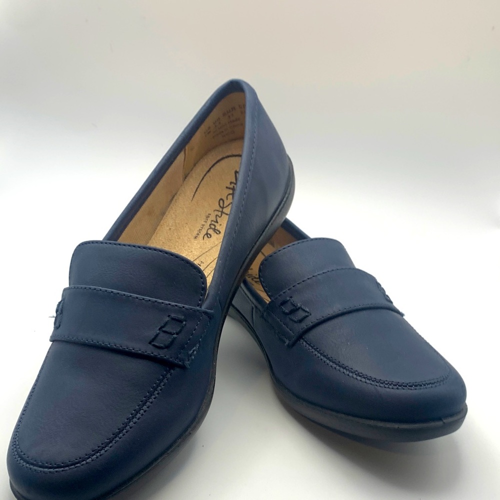 Easy Street Blue Flats Classic Loafers